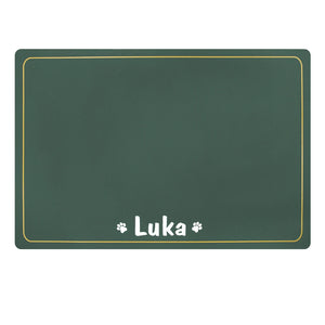 Gold Border Pet Place Mat - Personalised