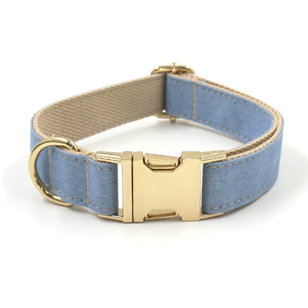 Load image into Gallery viewer, Denim Crush - Leash, Poop Bag Holder &amp; Personalised Collar
