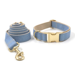 Denim Crush - Leash, Poop Bag Holder & Personalised Collar