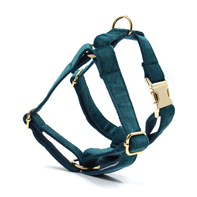 Luxury Velvet Crush Emerald - Personalised Harness