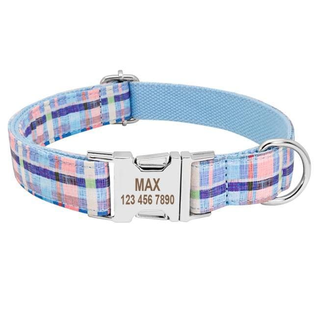 personalised pet collar with engraving