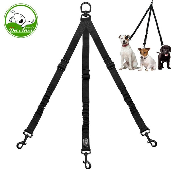 Load image into Gallery viewer, triple dog leash extender for walking three dogs
