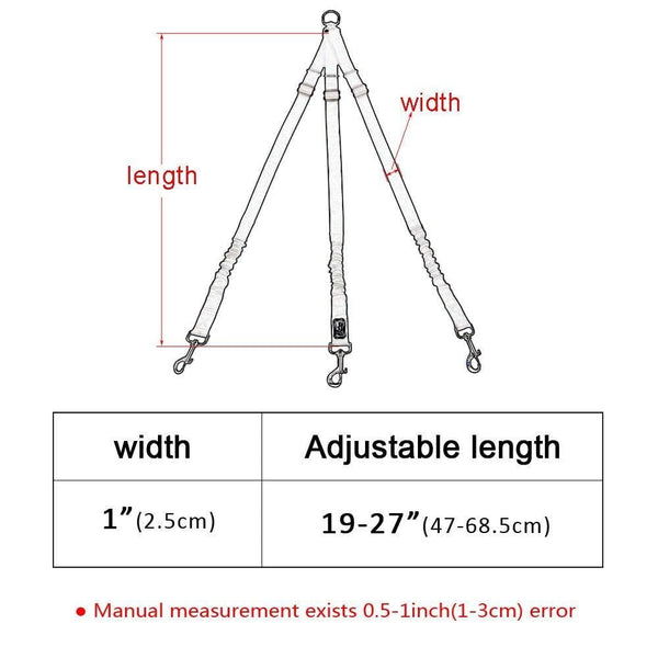 Load image into Gallery viewer, triple dog leash extender for walking three dogs
