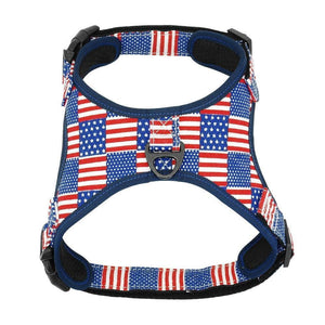American print dog harness