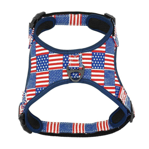 Load image into Gallery viewer, American print dog harness
