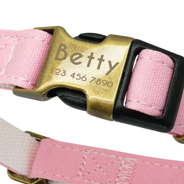 Load image into Gallery viewer, personalised pet collar with engraving pastel colour
