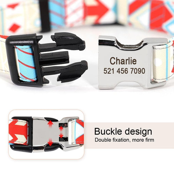 Load image into Gallery viewer, Personalised geometric dog collar

