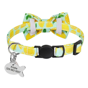 Yellow Lemon - Personalised Collar