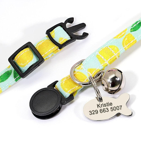 Load image into Gallery viewer, Yellow Lemon - Personalised Collar
