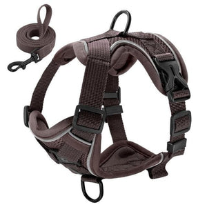 sturdy no pull dog harness black