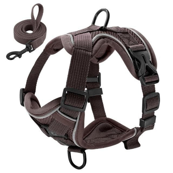 Load image into Gallery viewer, sturdy no pull dog harness black
