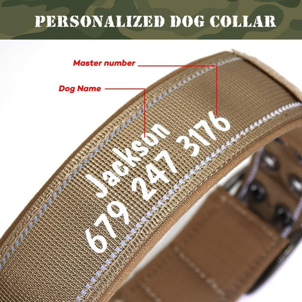 Load image into Gallery viewer, personalised dog collar with engraving of name and phone number
