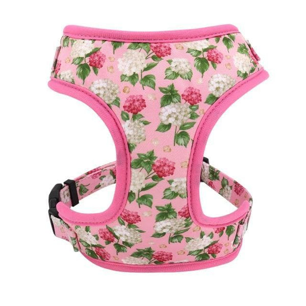 Load image into Gallery viewer, floral dog harness pink
