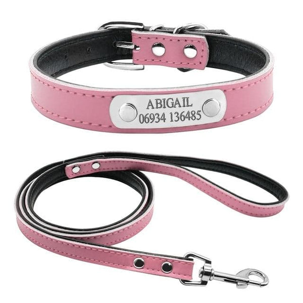 Load image into Gallery viewer, Smug Pug - 2 Piece Set - Personalised Collar &amp; Leash
