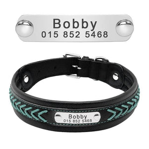 Colour Plait Wide - Personalised Collar